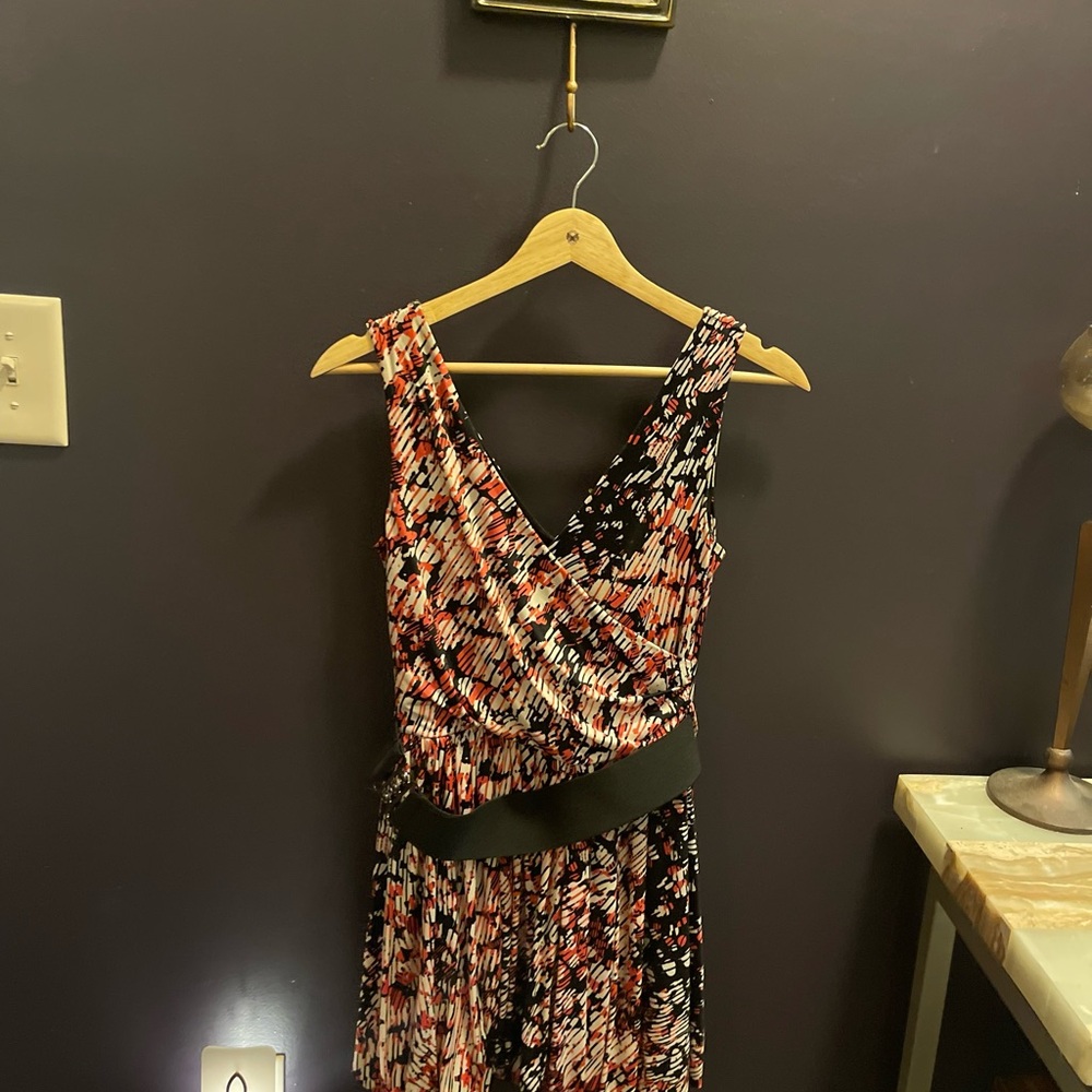 Vintage Multicolor Sleeveless Mini Balloon Dress by Geri C New York
